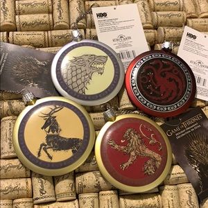 Kurt Adler Game of Thrones Christmas Ornaments set
